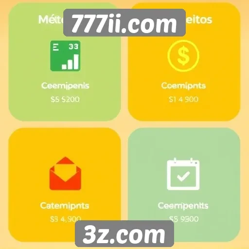 Métodos de pagamento aceitos no 777ii.com